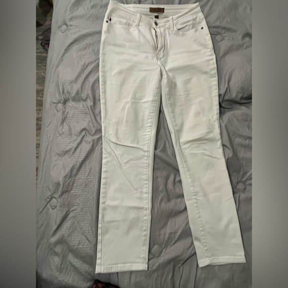 Women’s Judy Blue White Jeans Size 11/30: Skinny Leg - Picture 2 of 10